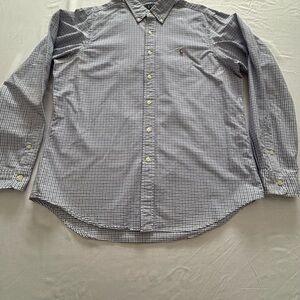 Ralph Lauren Black and White Gingham Button Down Shirt